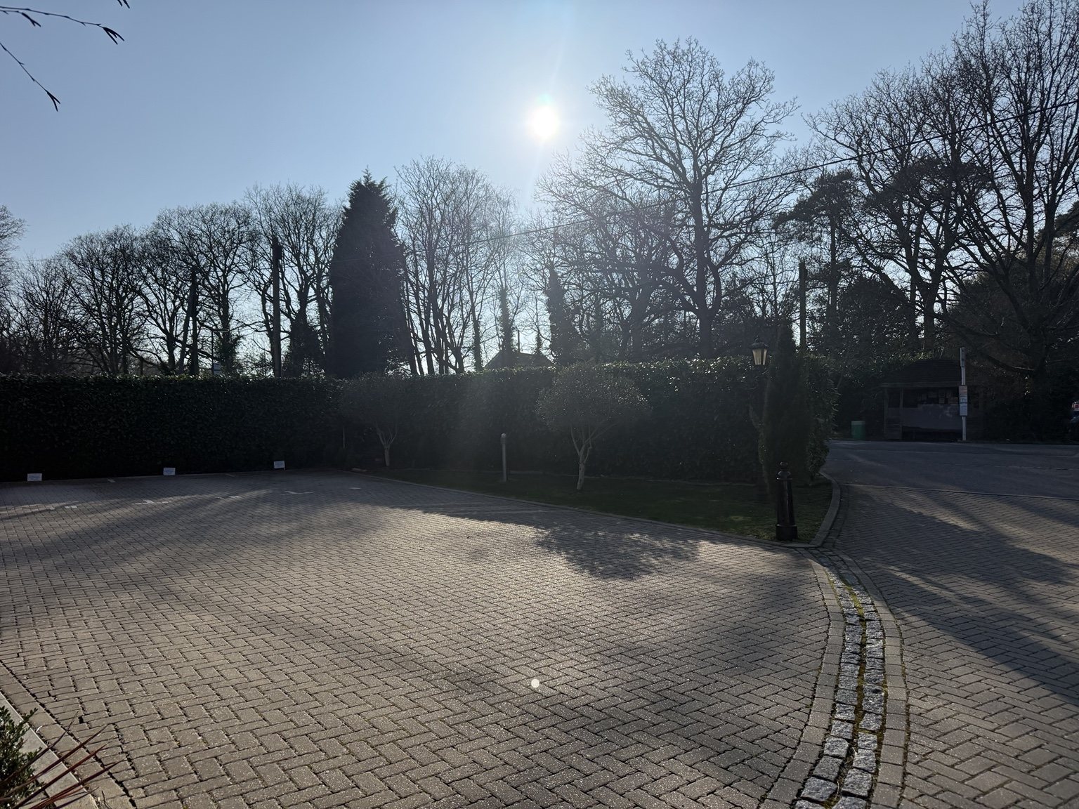 Maintained communal grounds and car park at Randall's Close, Beare Green